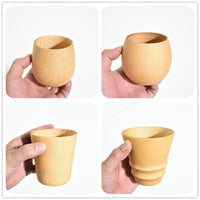 Factory direct creative office simple wood Cup log insulation tea cup milk cup water Cup can be engraved LOGO