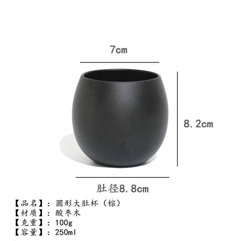 Factory direct creative office simple wood Cup log insulation tea cup milk cup water Cup can be engraved LOGO