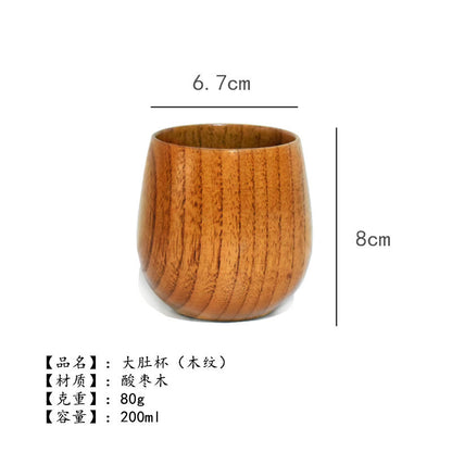 Factory direct creative office simple wood Cup log insulation tea cup milk cup water Cup can be engraved LOGO