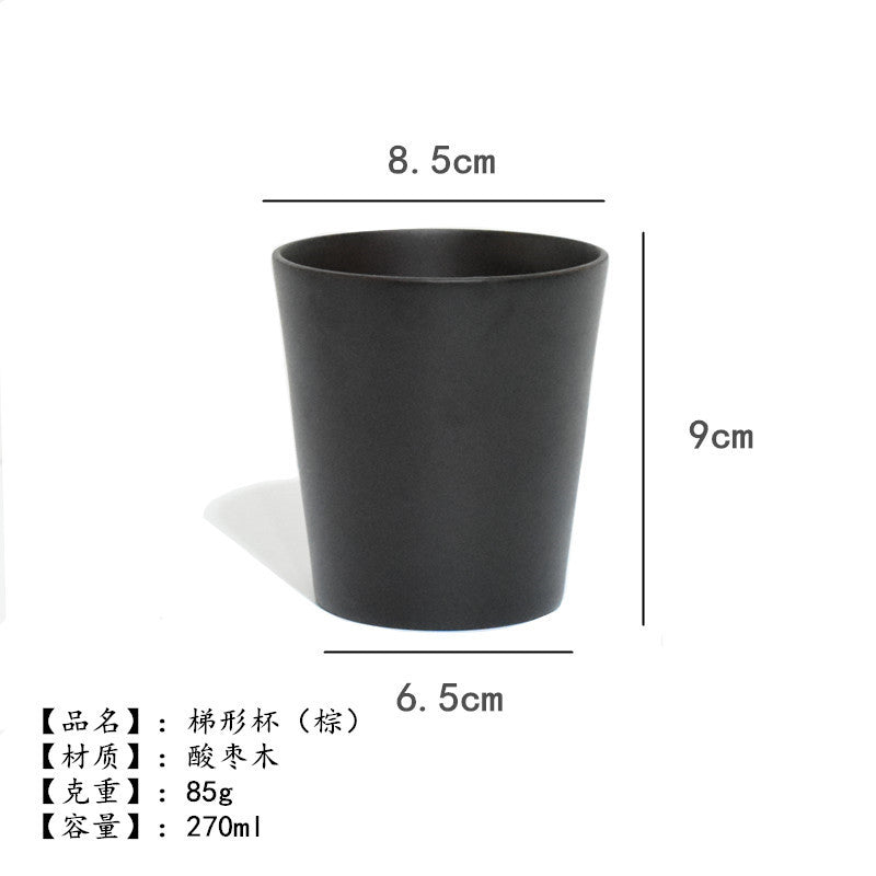Factory direct creative office simple wood Cup log insulation tea cup milk cup water Cup can be engraved LOGO