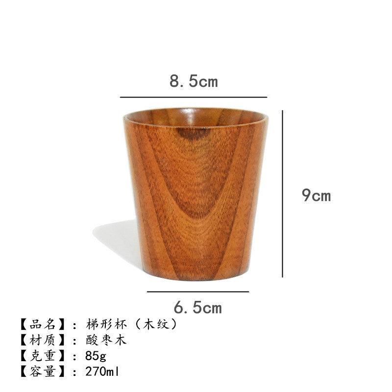 Factory direct creative office simple wood Cup log insulation tea cup milk cup water Cup can be engraved LOGO