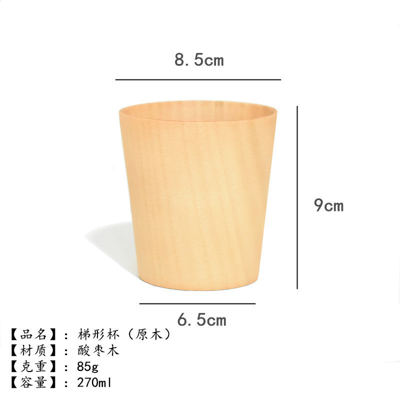 Factory direct creative office simple wood Cup log insulation tea cup milk cup water Cup can be engraved LOGO