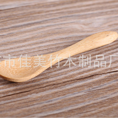 Wholesale mini spoon bamboo spoon wooden spoon 9*2cm dessert spoon small spoon coffee spoon ice cream spoon seasoning spoon