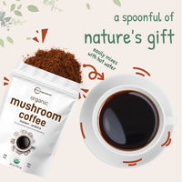 Polvo de hongos de café instantáneo orgánico