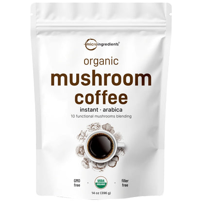 Organic Instant Coffee Mushroom Powder